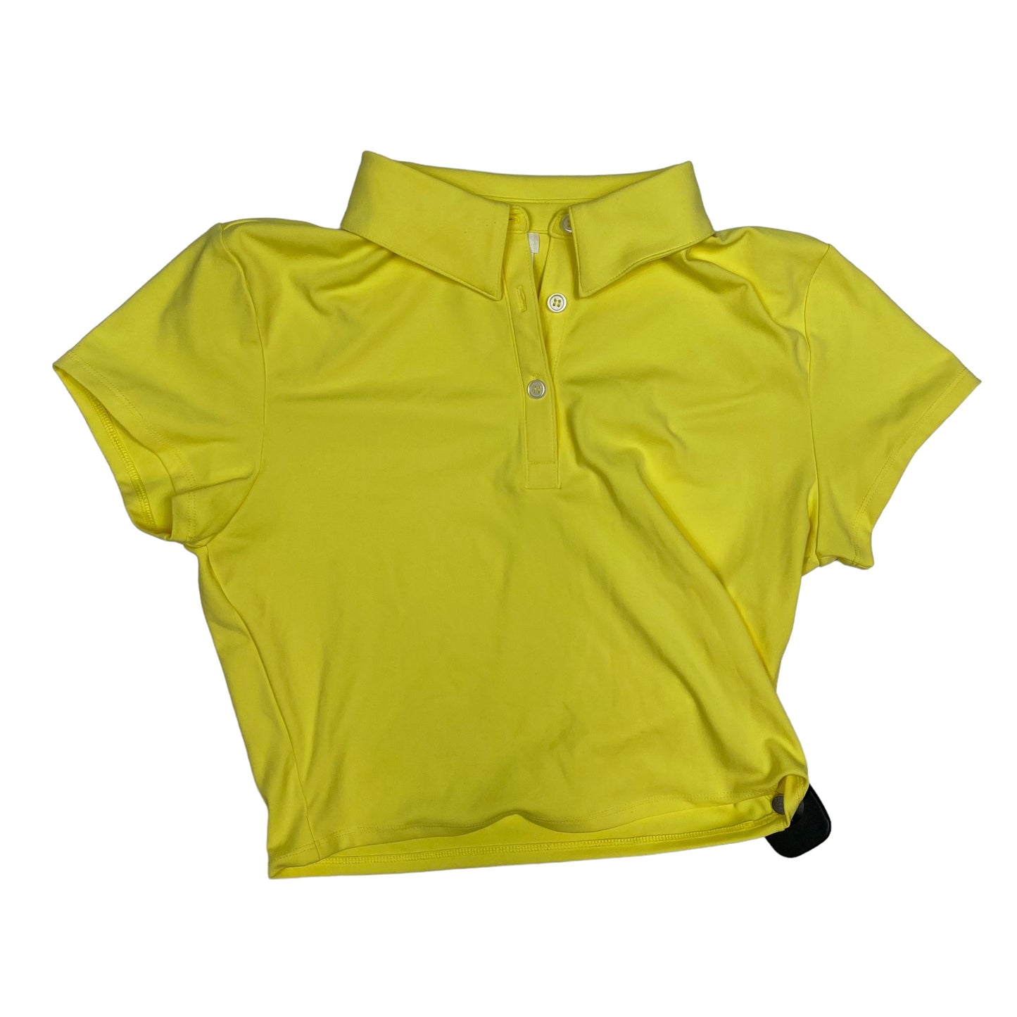 Athletic Top Short Sleeve By 90 Degrees By Reflex In Yellow, Size: M