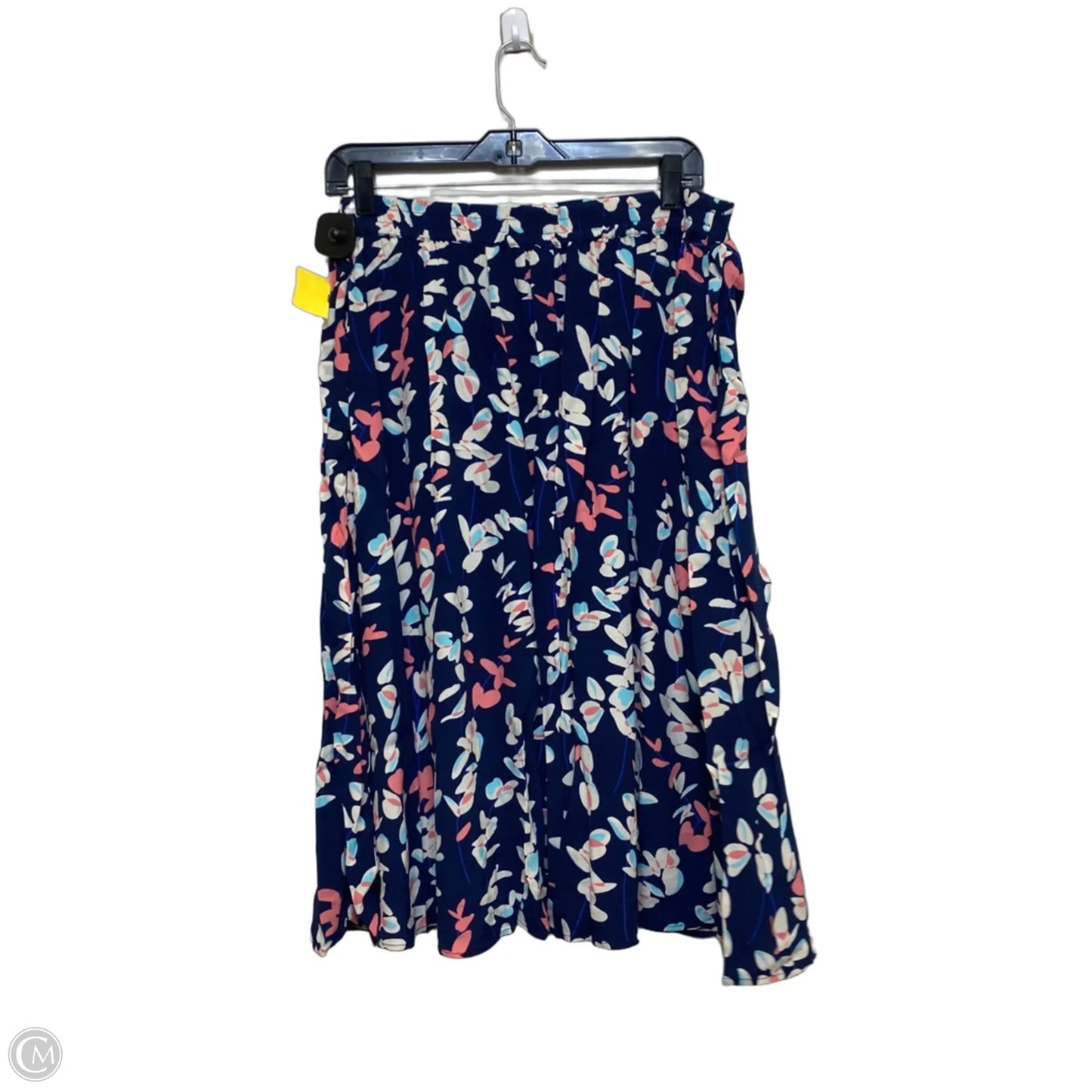 Skirt Midi By Talbots In Blue & Pink, Size: M
