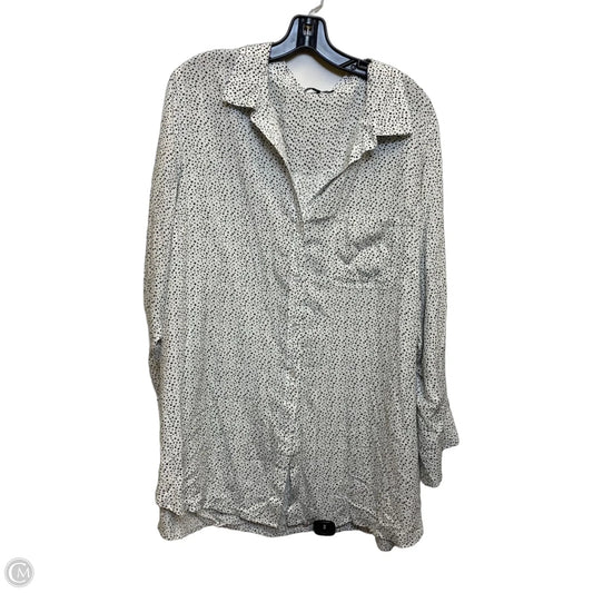 Top Long Sleeve By Velvet Heart In Black & White, Size: 2x