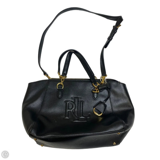 Handbag Leather By Lauren By Ralph Lauren, Size: Medium
