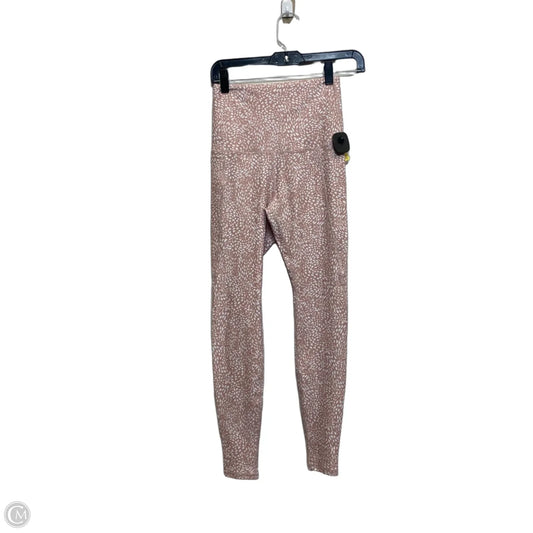 Athletic Leggings By Kiss Active In Pink & White, Size: S