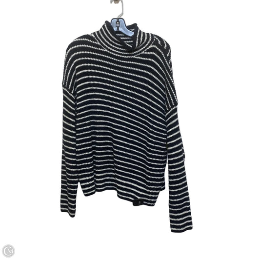 Sweater By Time And Tru In Blue & White, Size: 2x