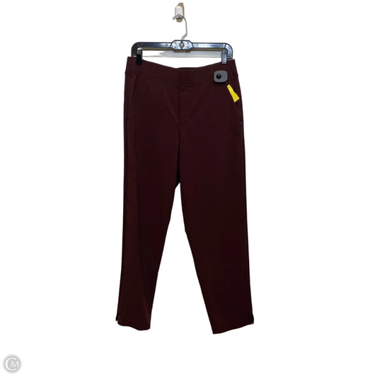 Athletic Pants By Athleta In Maroon, Size: M
