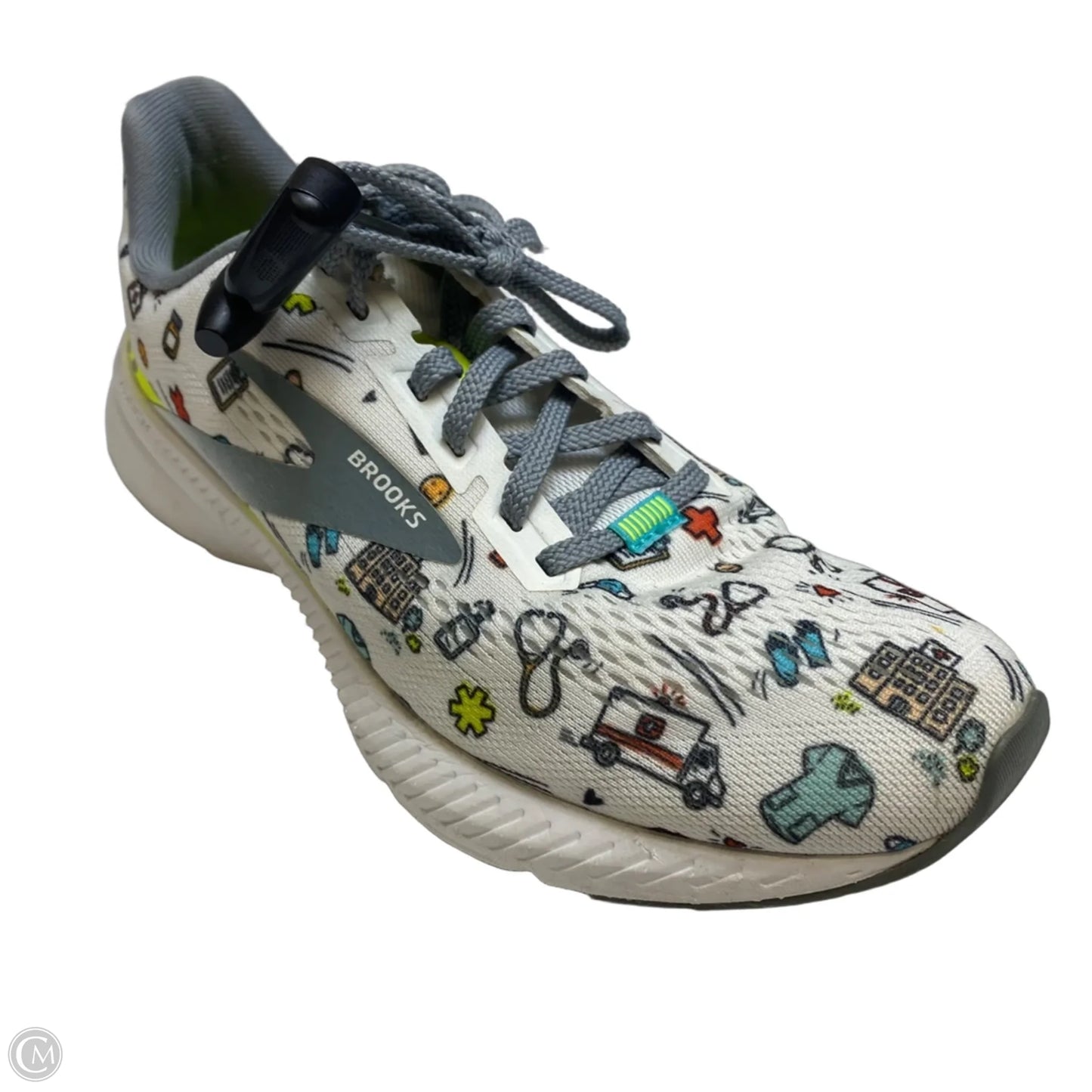 Shoes Athletic By Brooks In White, Size: 8