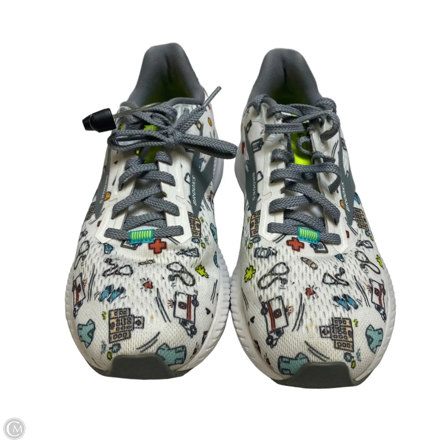 Shoes Athletic By Brooks In White, Size: 8