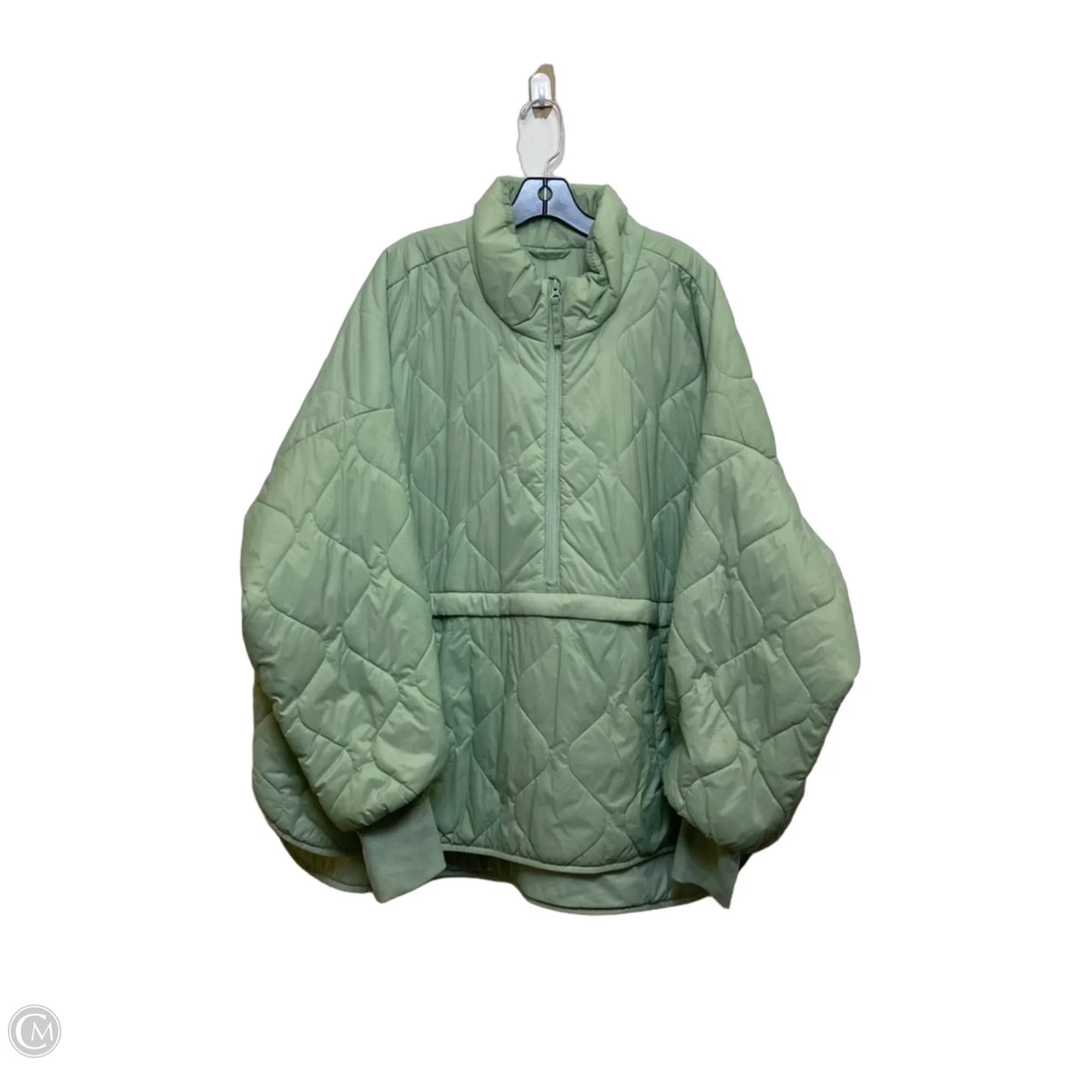 Jacket Puffer & Quilted By Cmf In Green, Size: 3x