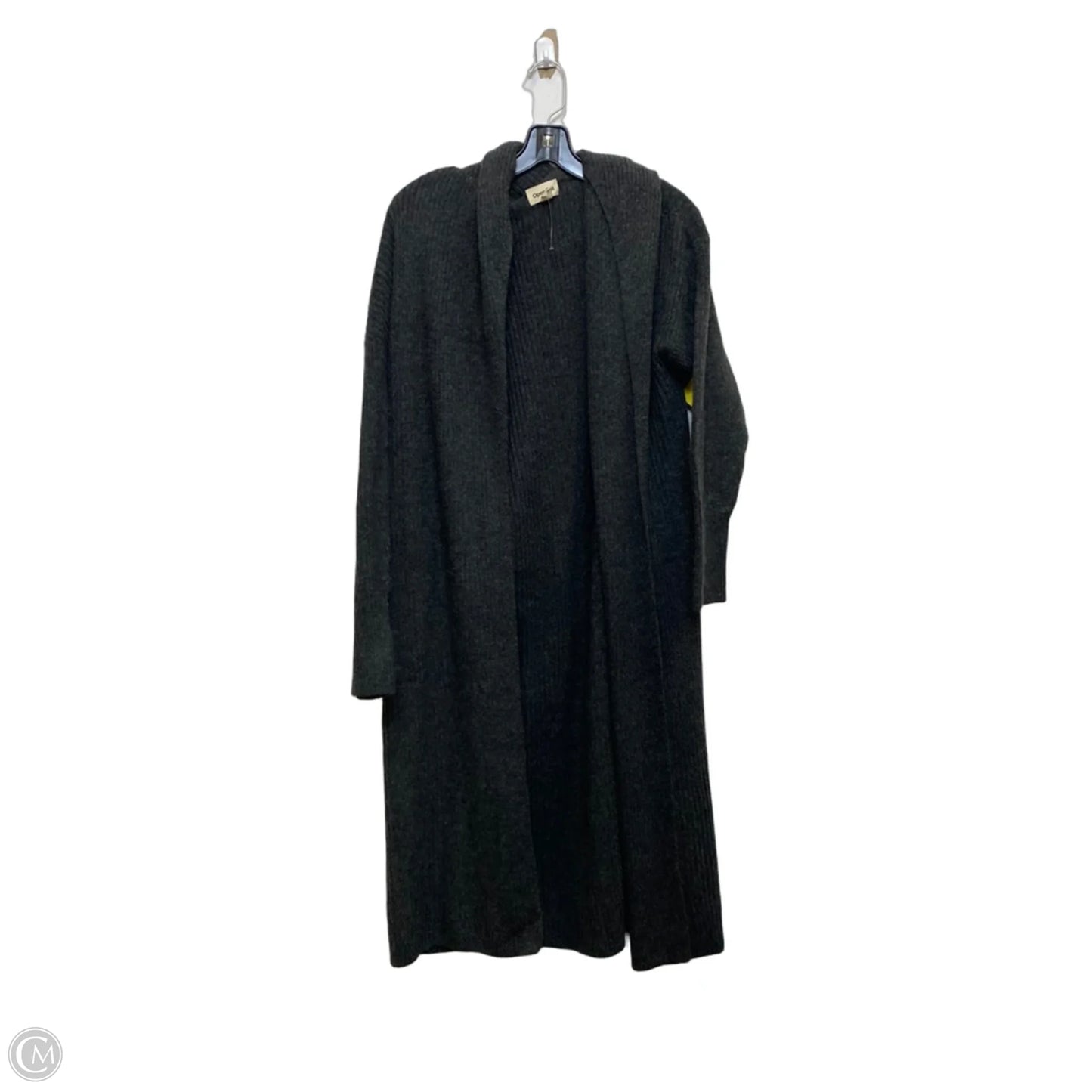 Sweater Cardigan By Open Edit In Grey, Size: M
