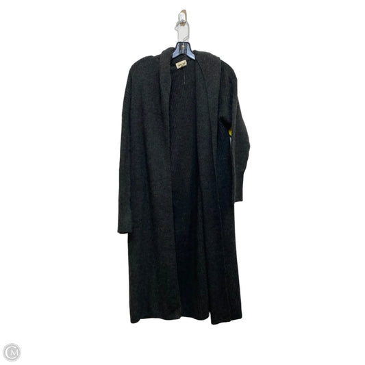 Sweater Cardigan By Open Edit In Grey, Size: M