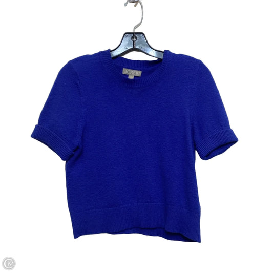 Sweater Short Sleeve By J. Crew In Blue, Size: S