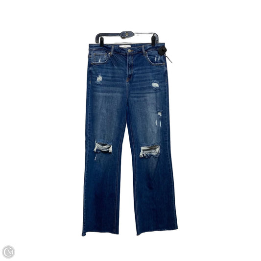 Jeans Wide Leg By Risen In Blue Denim, Size: 14