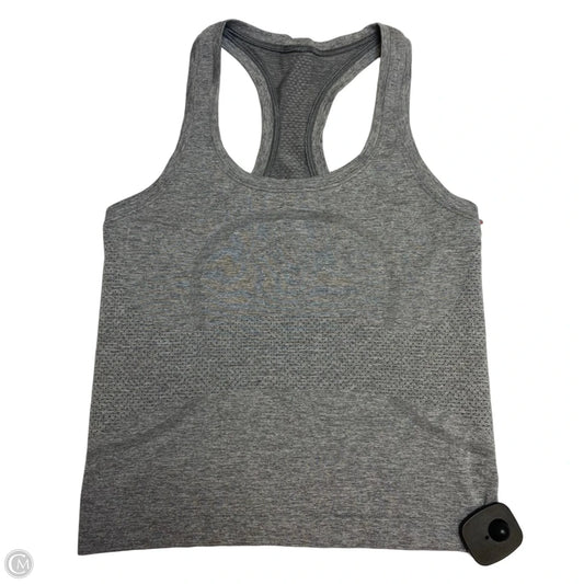 Athletic Tank Top Designer By Lululemon In Grey, Size: S