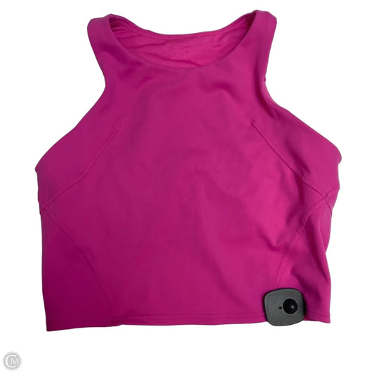 Athletic Bra Designer By Lululemon In Pink, Size: M