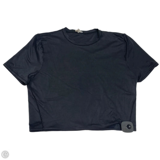 Athletic Top Short Sleeve Designer By Lululemon In Black, Size: Xl