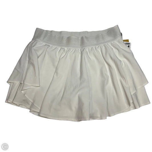 Athletic Skort Designer By Lululemon In White, Size: M