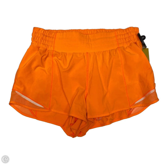 Athletic Shorts Designer By Lululemon In Orange, Size: M