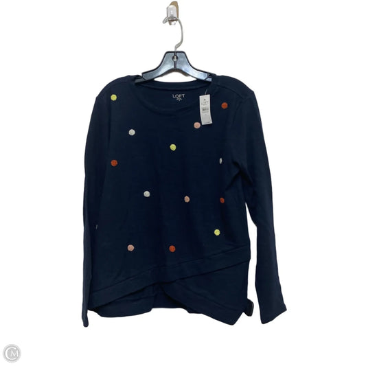 Top Long Sleeve By Loft In Navy, Size: M