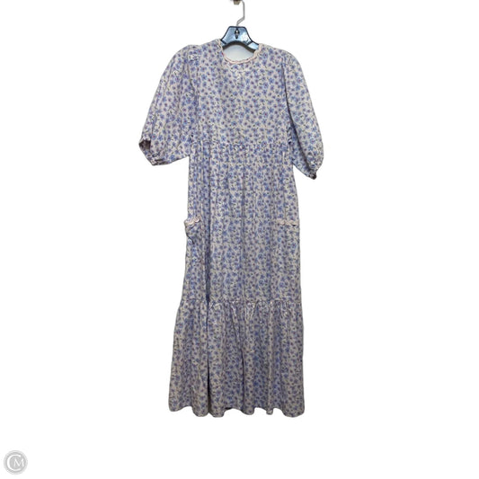 Dress Casual Midi By Damson Madder In Blue & Pink, Size: M