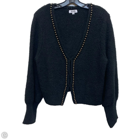 Sweater Cardigan By 525 In Black, Size: L