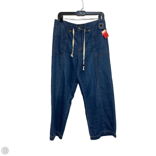 Jeans Cropped By Curve Appeal In Blue Denim, Size: 8