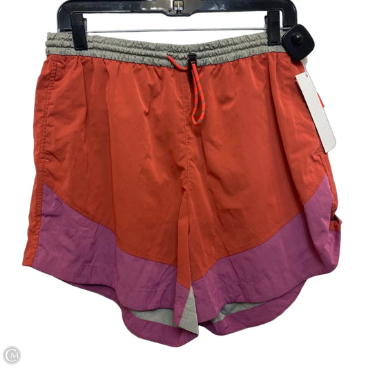 Athletic Shorts Designer By Lululemon In Grey & Red, Size: M