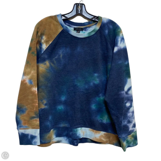 Sweatshirt Crewneck By Kelly Renee In Blue & Brown, Size: Xl