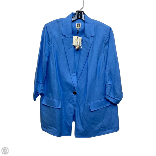 Blazer By Anne Klein In Blue, Size: 2x