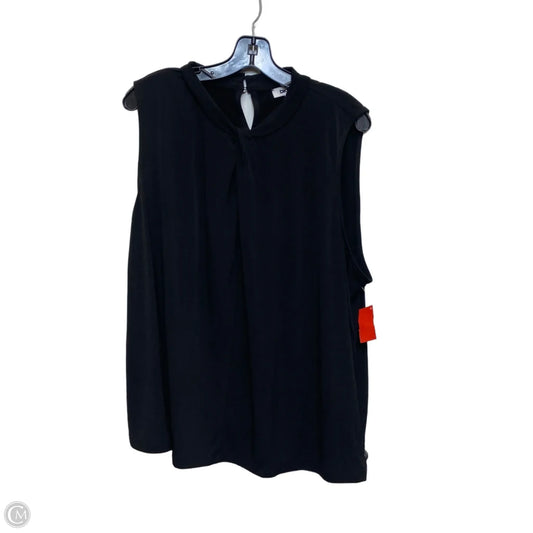 Top Sleeveless By Dkny In Black, Size: 2x