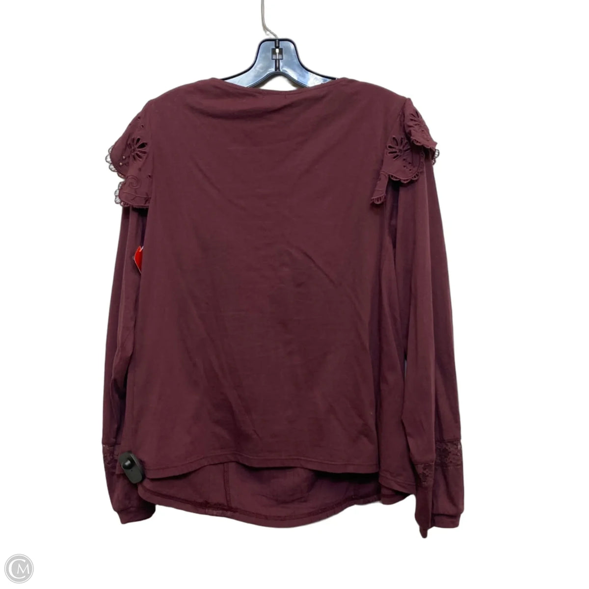 Top Long Sleeve By Tiny In Maroon, Size: L