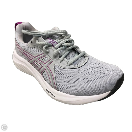 Shoes Athletic By Asics In Grey & Purple, Size: 9