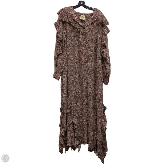 Dress Designer By Farm Rio In Animal Print, Size: L