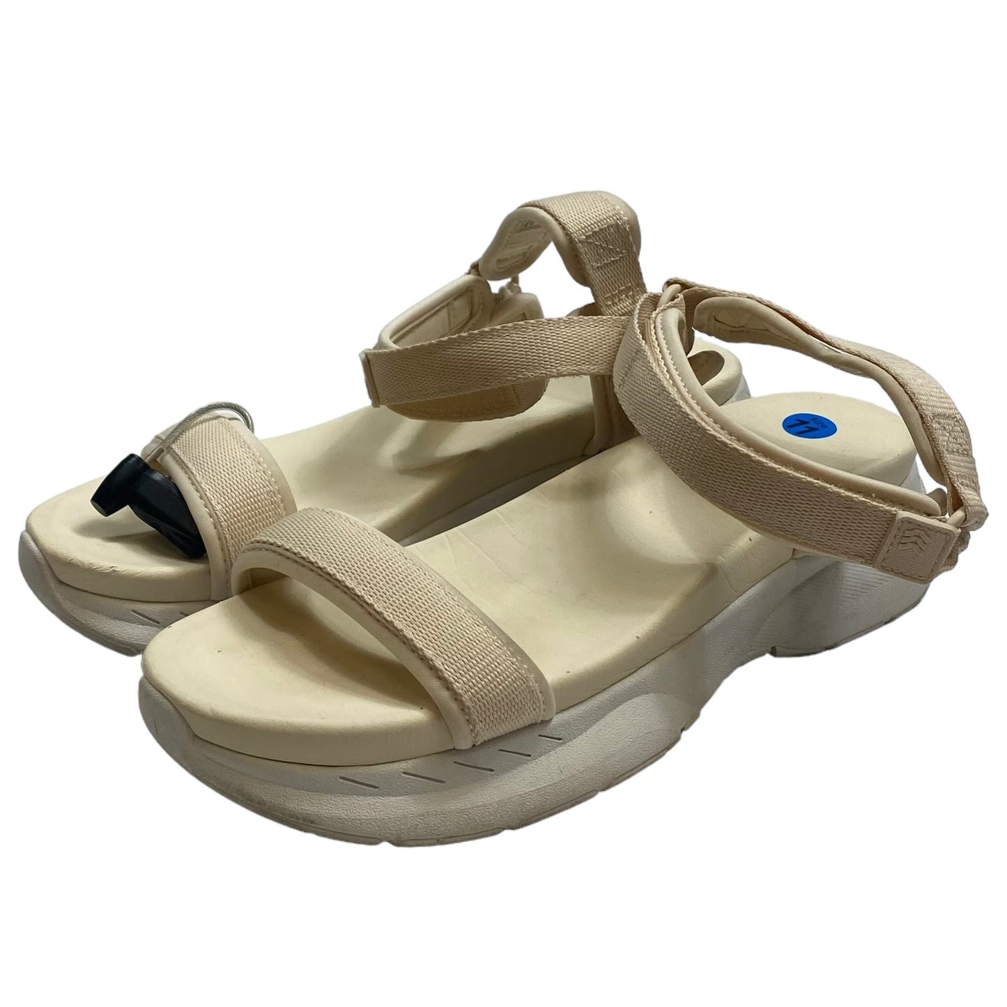 Cream Sandals Sport All In Motion, Size 11