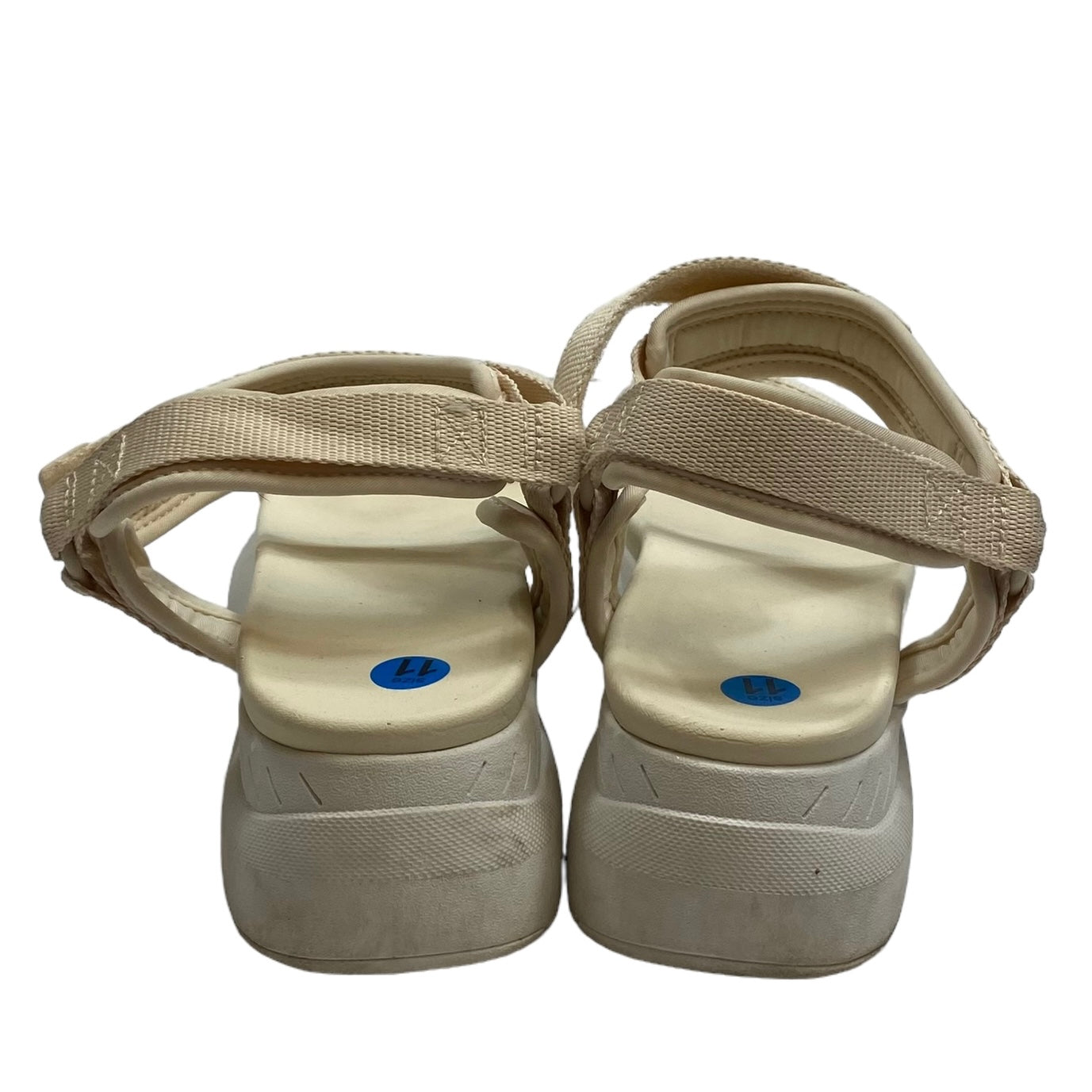 Cream Sandals Sport All In Motion, Size 11