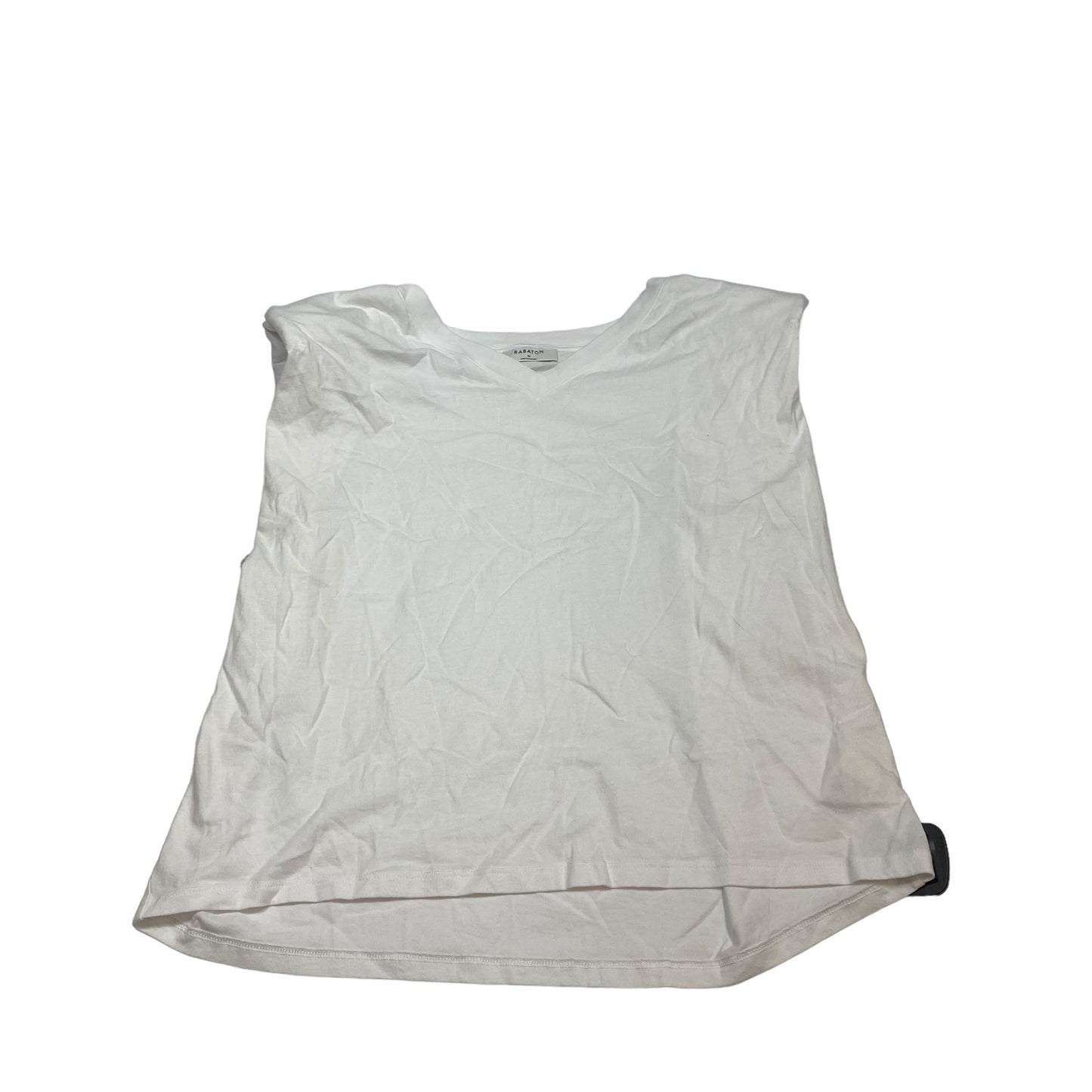 Top Sleeveless By Babaton In White, Size: M