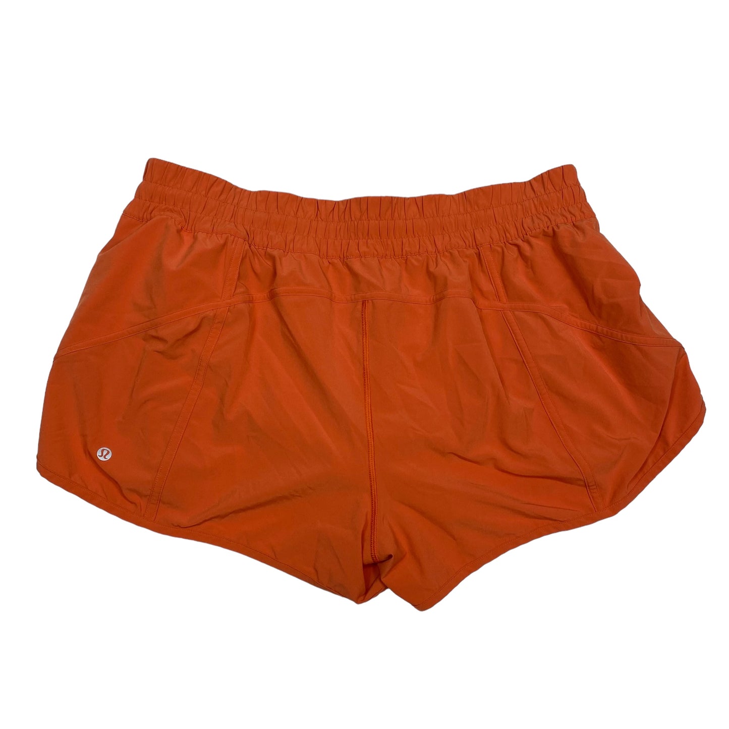 Athletic Shorts By Lululemon In Orange, Size: 18