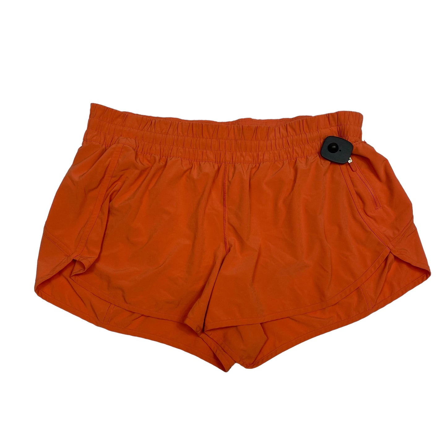 Athletic Shorts By Lululemon In Orange, Size: 18