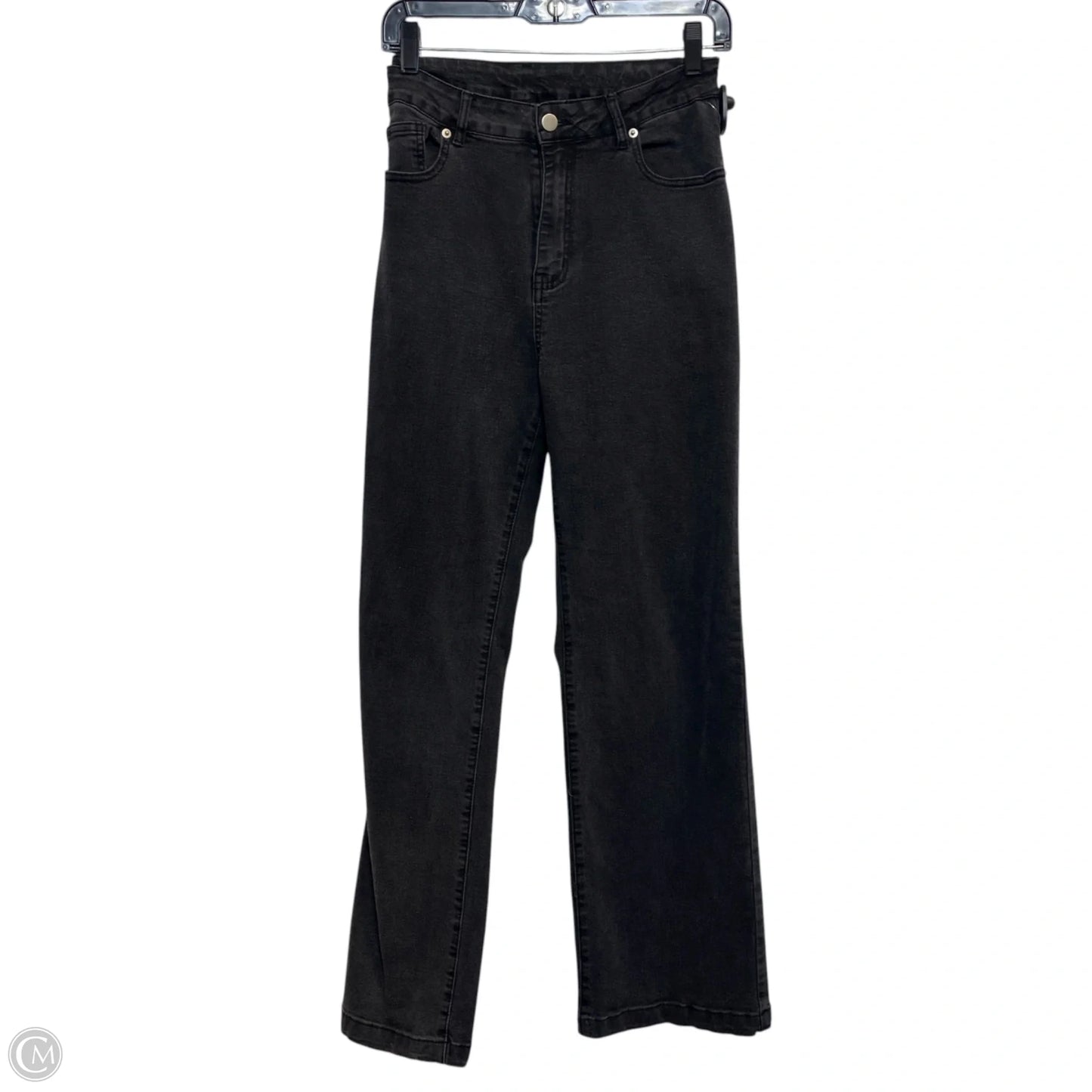 Jeans Wide Leg By Cmf In Black Denim, Size: 12