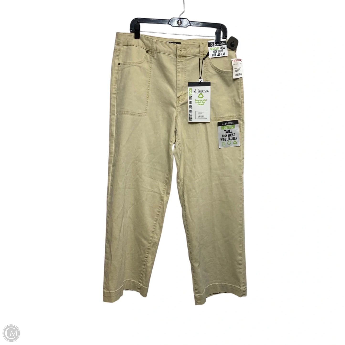 Jeans Boot Cut By D Jeans In Tan Denim, Size: 14