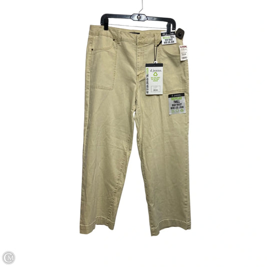 Jeans Boot Cut By D Jeans In Tan Denim, Size: 14