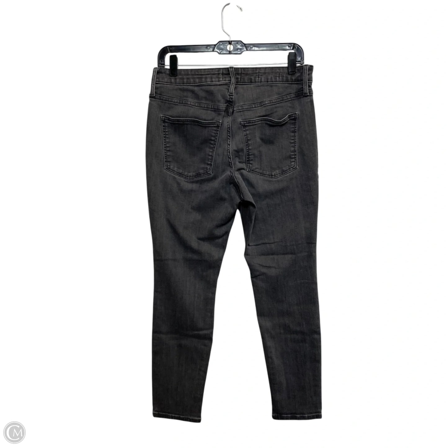 Jeans Straight By Piaza Italia  In Black Denim, Size: 8