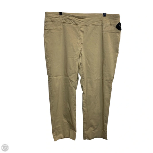 Pants Chinos & Khakis By Zac And Rachel In Tan, Size: 20