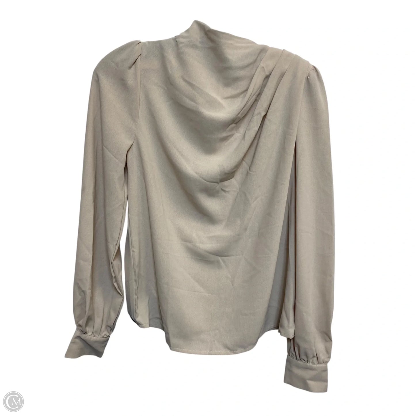 Top Long Sleeve By Shein In Tan, Size: S