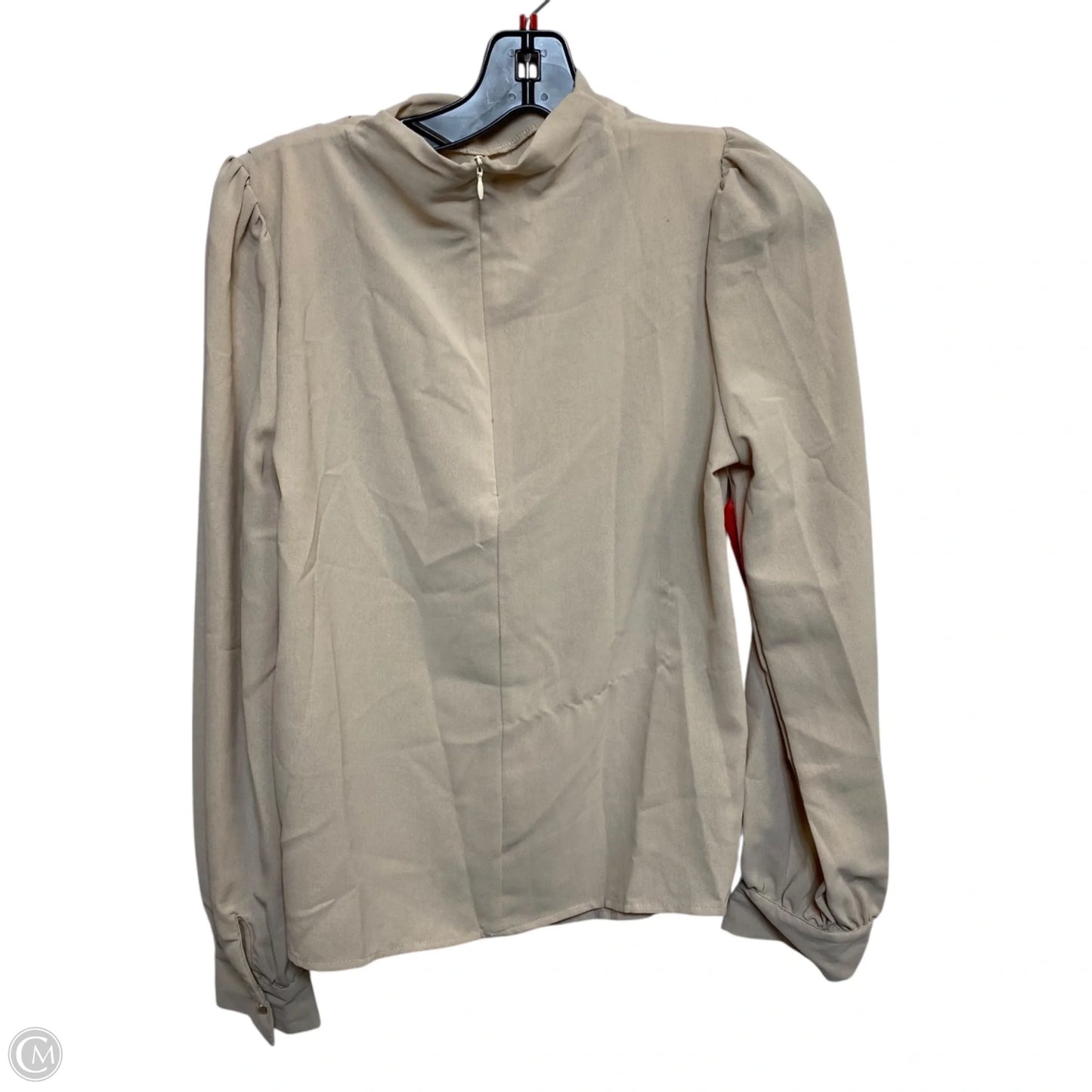 Top Long Sleeve By Shein In Tan, Size: S
