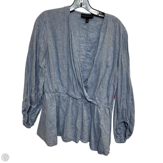 Top Long Sleeve By Lane Bryant In Blue, Size: Xl