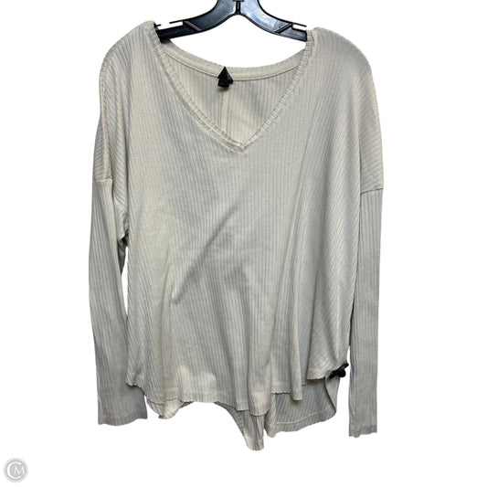 Top Long Sleeve By Wild Fable In Cream, Size: Xl