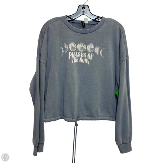 Sweatshirt Crewneck By Divided In Blue, Size: L