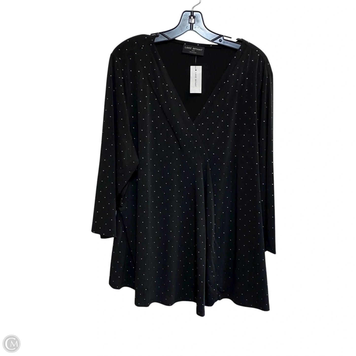 Top Long Sleeve By Lane Bryant In Black, Size: 3x