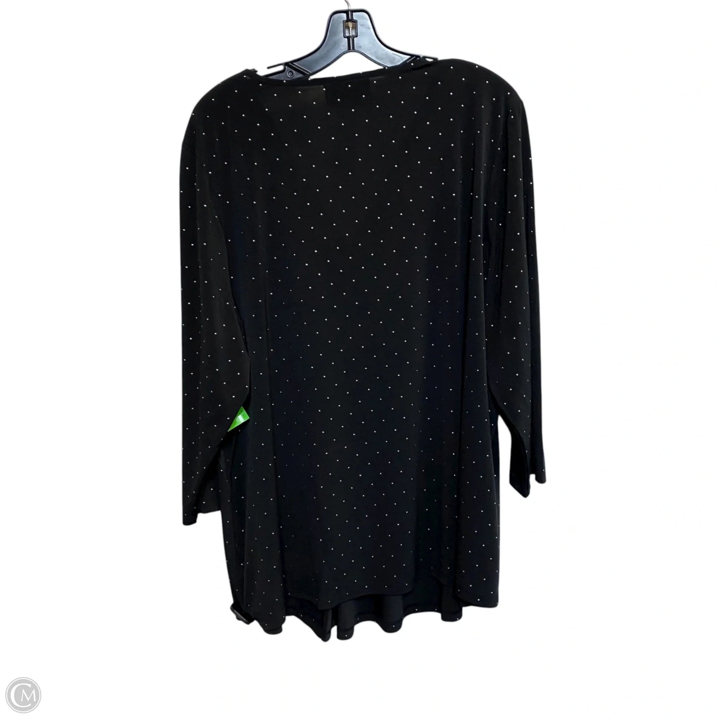 Top Long Sleeve By Lane Bryant In Black, Size: 3x
