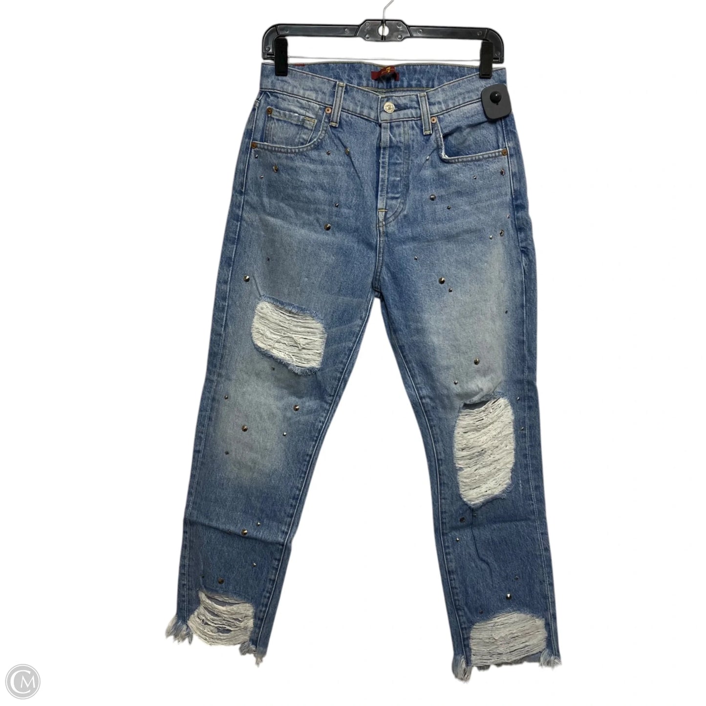 Jeans Designer By 7 For All Mankind In Blue Denim, Size: 2