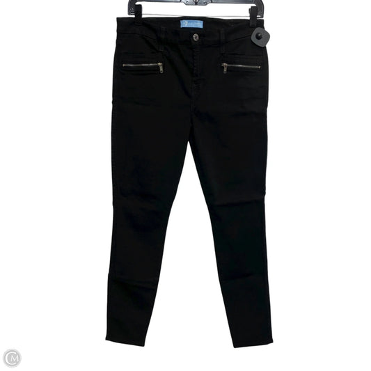 Jeans Designer By 7 For All Mankind In Black Denim, Size: 10