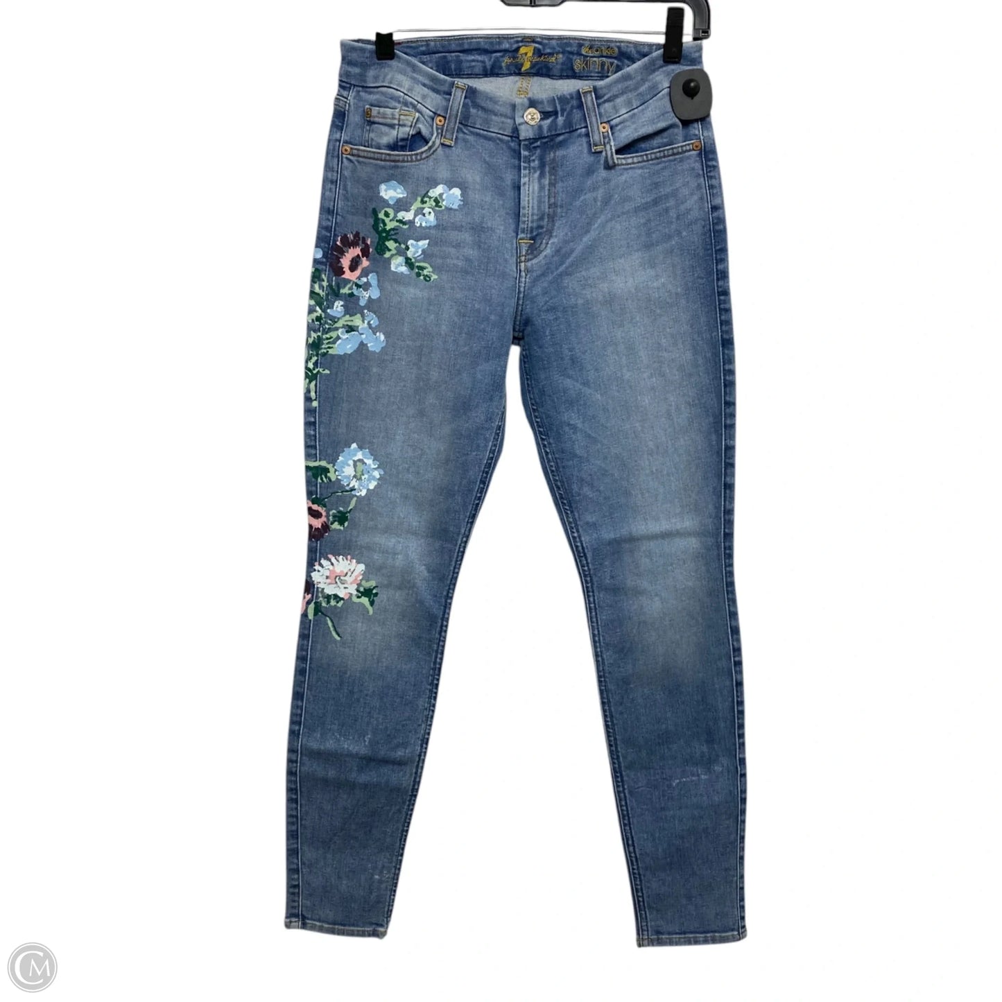 Jeans Designer By 7 For All Mankind In Blue Denim, Size: 6